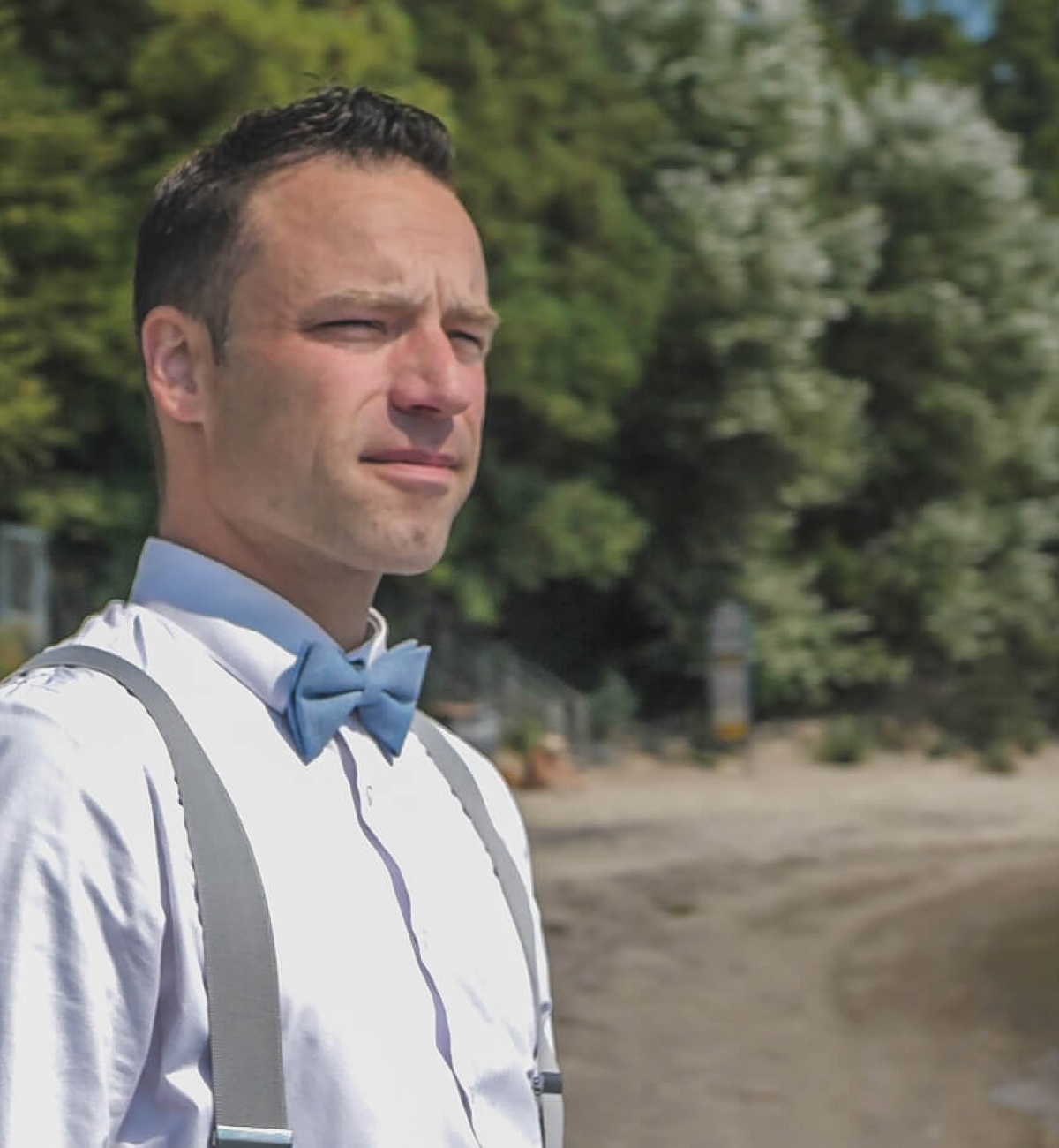 Sebastian König am Strand