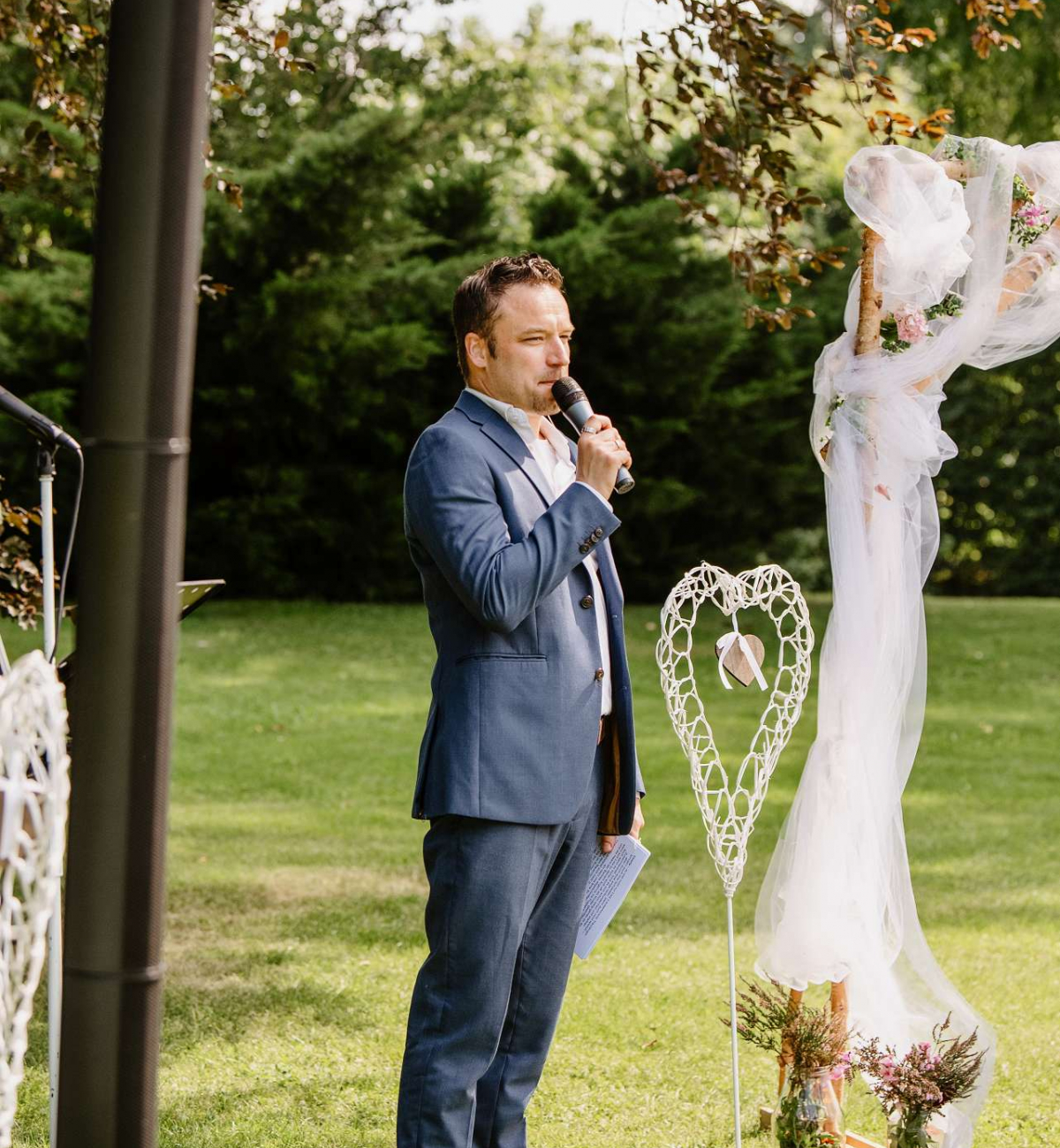 Sebastian König singt auf Hochzeit
